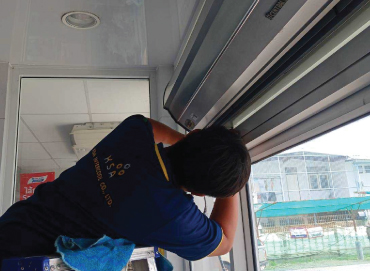 งานซ่อมดูแลรักษาม่านอากาศ